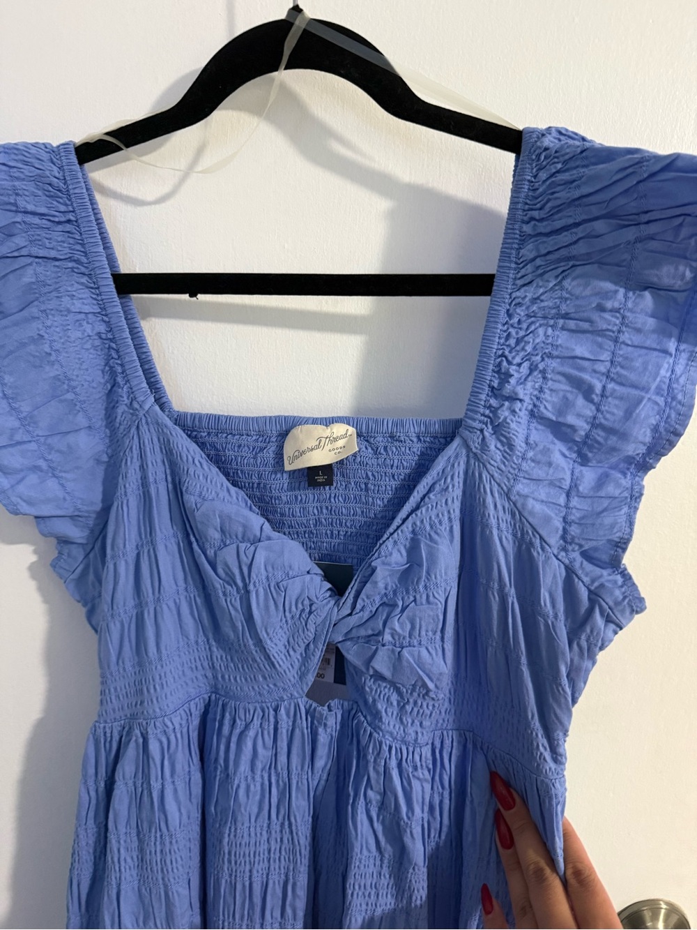 Universal Thread Light Blue Smocked Maxi Dress - Picture 2 of 4